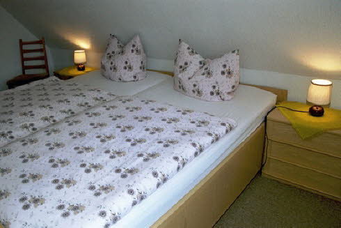 Schlafrzimmer mit Doppelbett